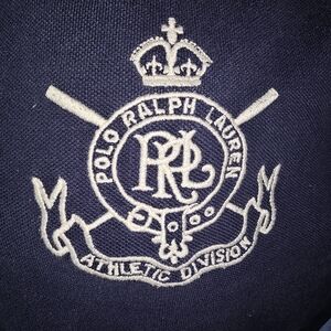 Polo Ralph Lauren Navy Athletic Division Shirt Sz Large $30obo